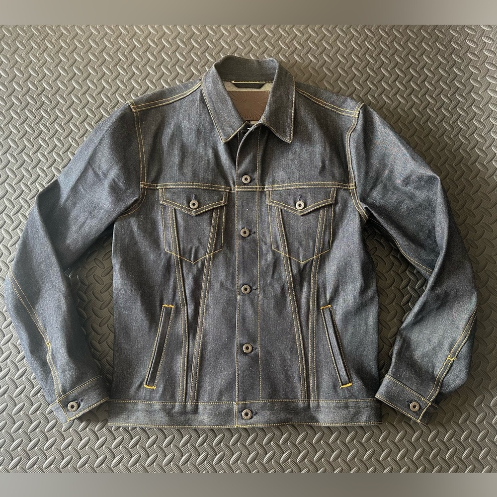 Brave Star Selvage The Ironside Jacket Blue Denim Men’s Sz L BSDJ101 Made in USA